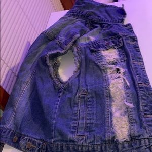 Jean jacket vest
